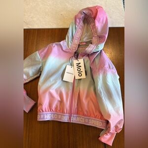 NWT! Molo kids hooded windbreaker
